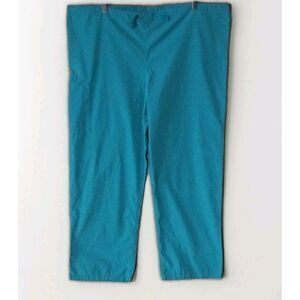 Cherokee Workwear Size Large Teal Classic Scrub Drawstring Pants Unisex Uniform